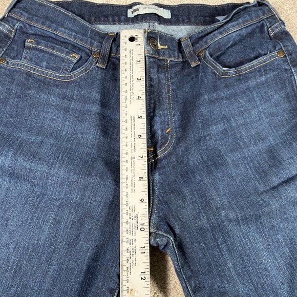 Levis Womens 515 Boot Cut Blue Jeans 31 X 30 (FITS 32 X 29) Western Riding Denim - Picture 11 of 13